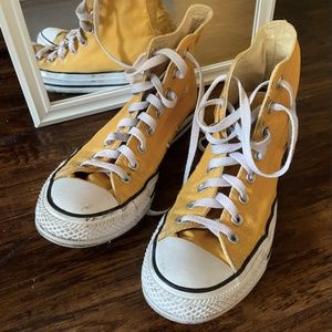 Yellow High Top Converse